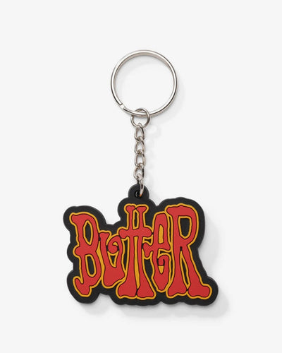 Butter Goods - Tour Rubber Keychain - Red / Yellow