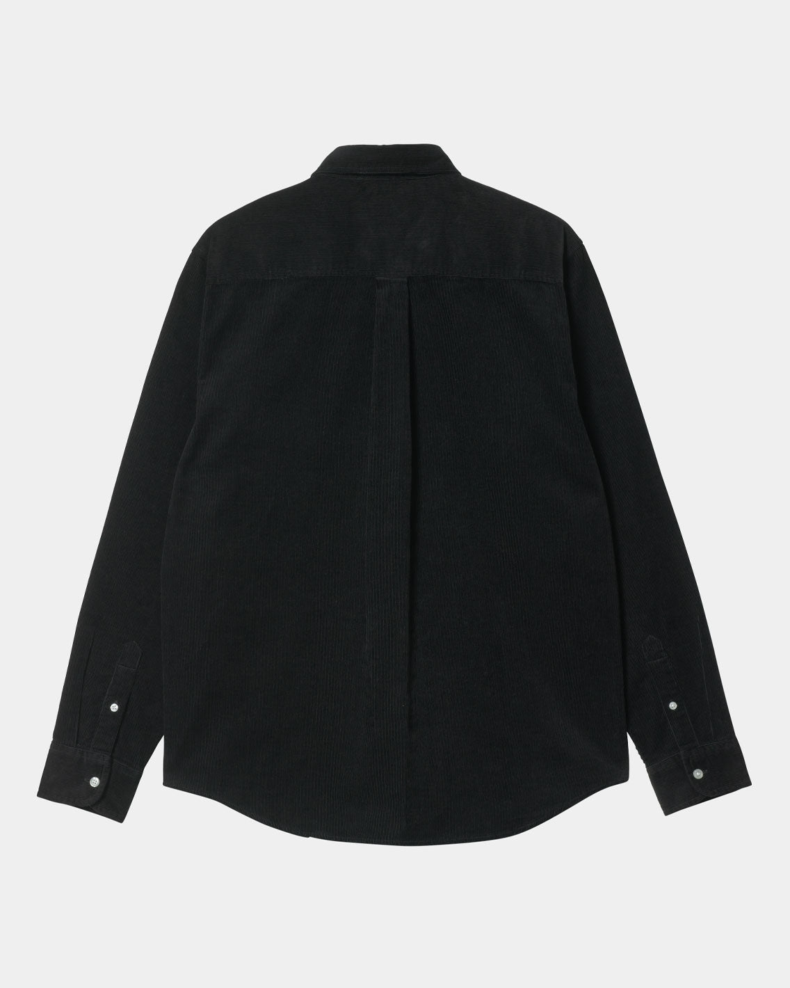 Carhartt - Madison L/S Fine Cord Shirt - Black / Wax