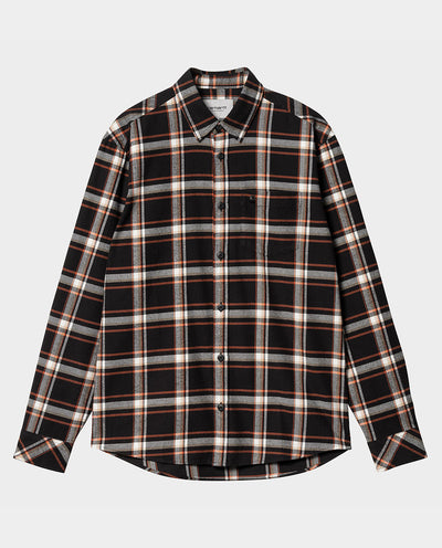Carhartt WIP - Barten LS Check Shirt - Black