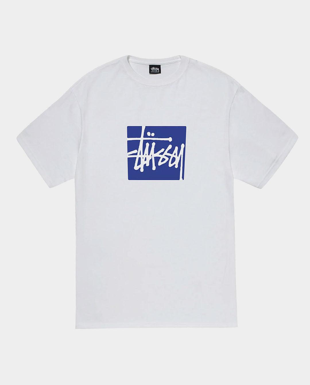 Stussy Stock Box ティーシャツ White Stussy Stock Box Heavyweight T-Shirt | FallenFront | Afterpay
