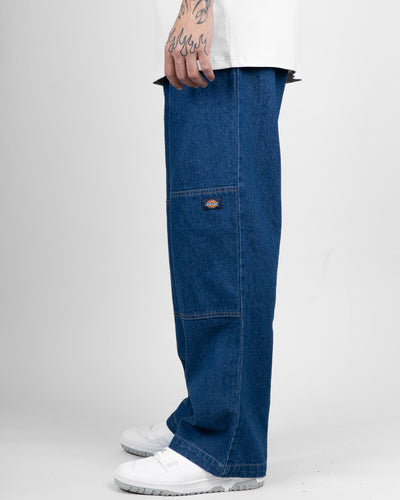 Dickies - 85-283 Loose Fit Double Knee Denim Pants - Stone Washed