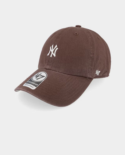 47 Brand - New York Yankees Base Runner Clean Up Hat - Brown Hats 47 Brand