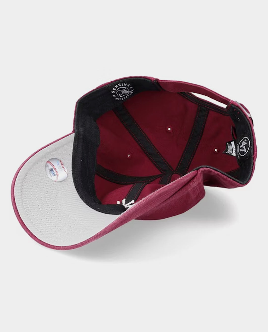 47 Brand - New York Yankees Base Runner TT Clean Up Hat - Cardinal Cord Hats 47 Brand