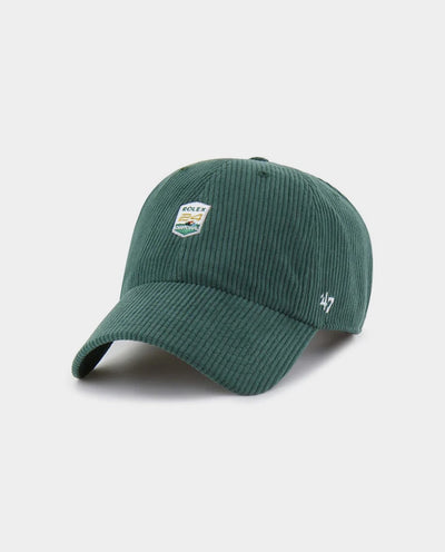 47 Brand - Rolex24 Base Runner Clean Up - Dark Green Cord Hats 47 Brand