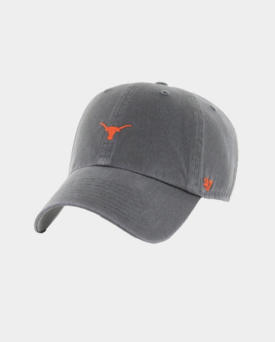 47 Brand - Texas Longhorns Base Runner Clean Up Hat - Charcoal/Burnt Orange Hats 47 Brand
