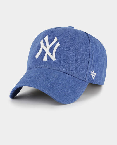 47 Brand - New York Yankees ’47 MVP DT Hat - Timber Blue/Natural Denim Hats 47 Brand