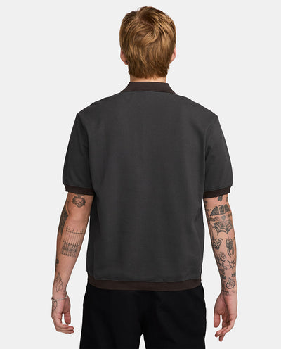 Nike Life - Heavyweight Polo Shirt - Anthracite/Baroque Brown Shirts Nike