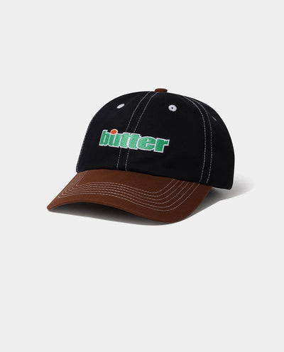 Butter Goods - Ace 6 Panel Cap - Black & Brown Hats Butter Goods