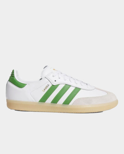 Adidas - Samba ADV - White/Crew Green/Gum Shoes Adidas
