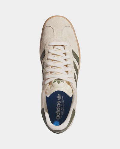 Adidas - Gazelle Shoe - Ecru/Olive Shoes Adidas   