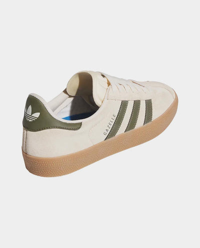 Adidas - Gazelle Shoe - Ecru/Olive Shoes Adidas   