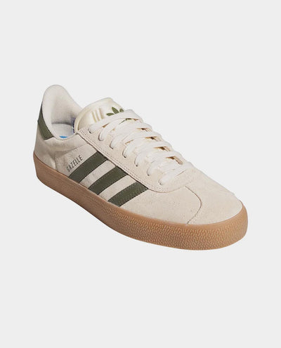 Adidas - Gazelle Shoe - Ecru/Olive Shoes Adidas   