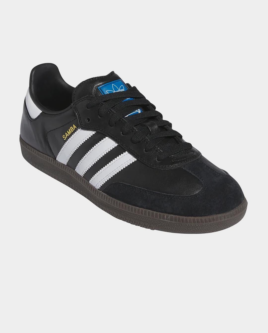 adidas gazelle silver green womens Adidas Samba Shoe | Black/White/Gum | FallenFront