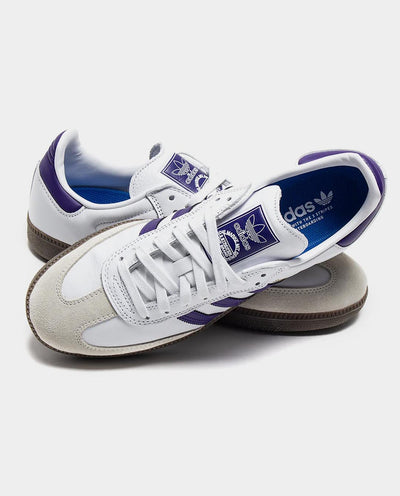 Adidas - Samba Shoe - White/Grape Shoes Adidas   