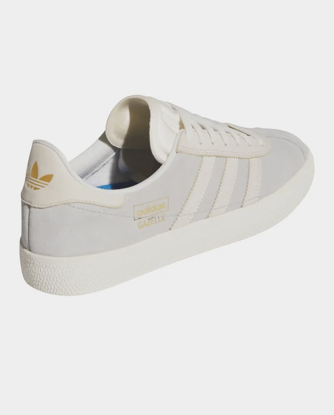 Adidas - Gazelle ADV Shoe - Grey/Chalk White/Gold Shoes Adidas