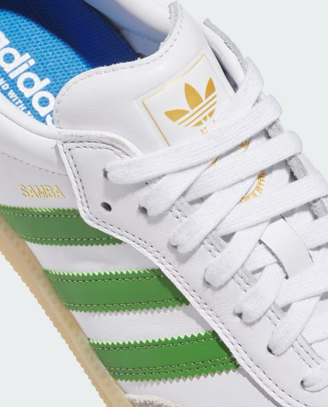 Adidas - Samba ADV - White/Crew Green/Gum Shoes Adidas