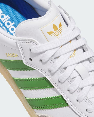 Adidas - Samba ADV - White/Crew Green/Gum Shoes Adidas