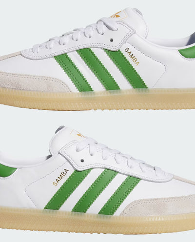 Adidas - Samba ADV - White/Crew Green/Gum Shoes Adidas