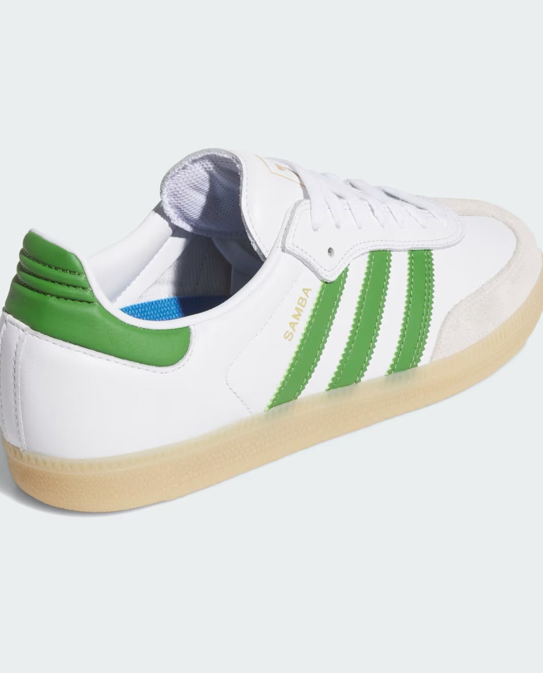 adidas gazelle silver green womens Samba OG Preschool Lifestyle Shoes (Cloud White/Collegiate Green/Gum)