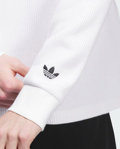 Adidas - Waffle Knit LS Tee - White T-Shirts Adidas