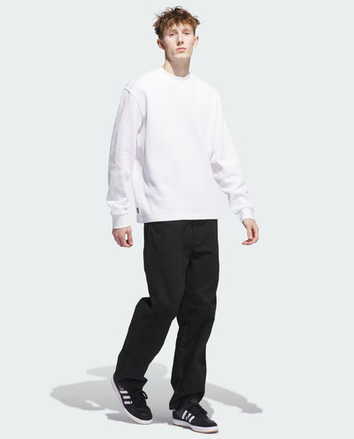 Adidas - Waffle Knit LS Tee - White T-Shirts Adidas