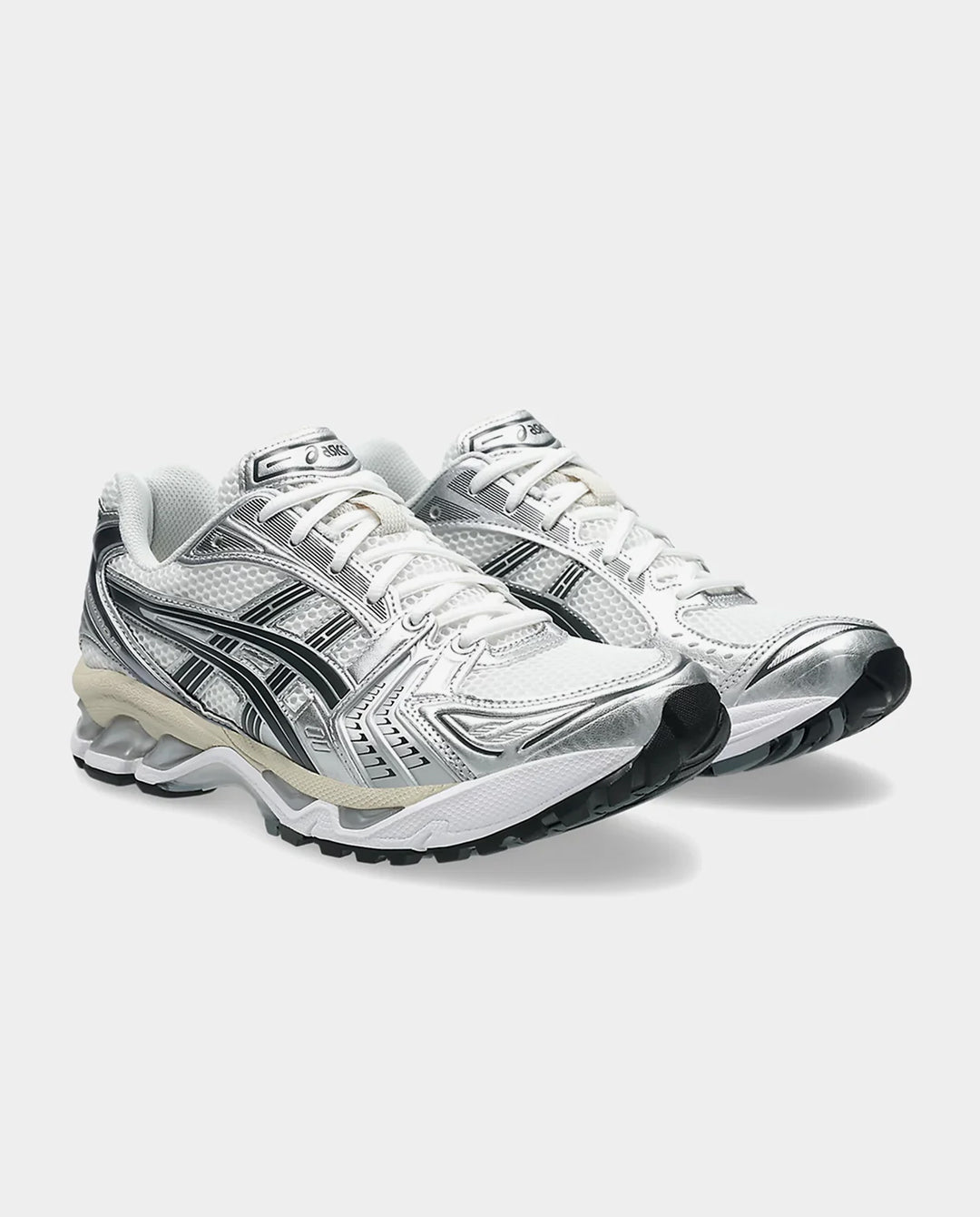 靴 ASICS GEL-KAYANO 14 WHITE/GRAPHITE GREY Asics - Gel-Kayano 14 - White/Graphite Grey | FallenFront