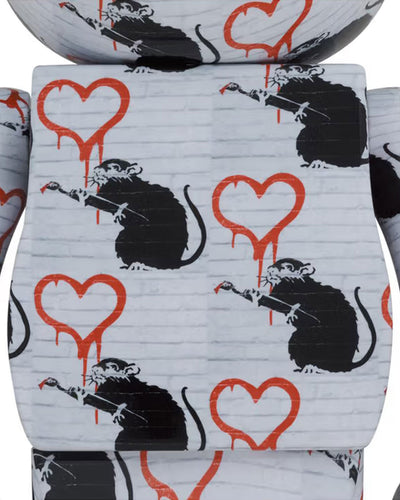 BE@RBRICK - Love Rat (Banksy) - 1000%