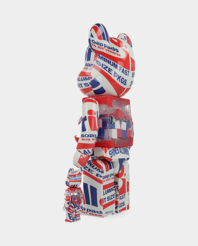 BE@RBRICK - Warhol Brillo - 400% & 100% Set Lifestyle Medicom   