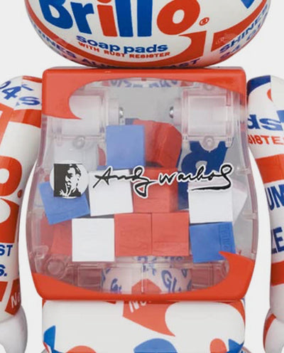 BE@RBRICK - Warhol Brillo - 400% & 100% Set Lifestyle Medicom   