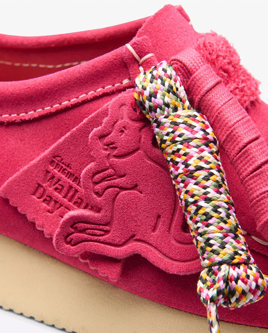 Clarks Originals - Women’s Wallabee Shoe - Bright Pink Suede Shoes Clarks