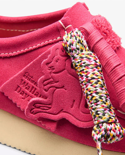 Clarks Originals - Women’s Wallabee Shoe - Bright Pink Suede Shoes Clarks
