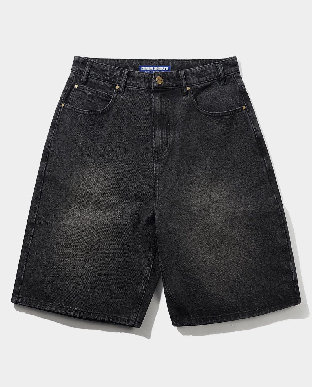 Butter Goods - Baggy Denim Shorts - Distressed Black Shorts Butter Goods