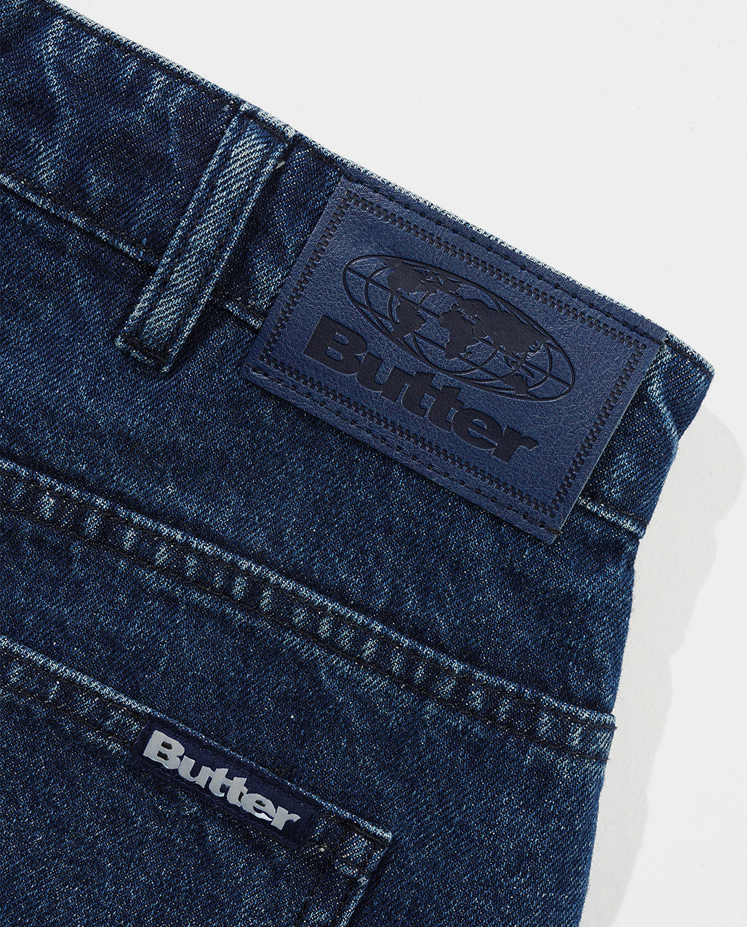Butter Goods - Baggy Denim Shorts - Dark Blue Shorts Butter Goods