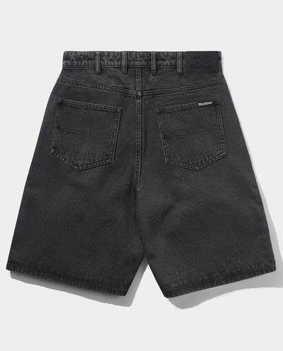 Butter Goods - Baggy Denim Shorts - Distressed Black Shorts Butter Goods