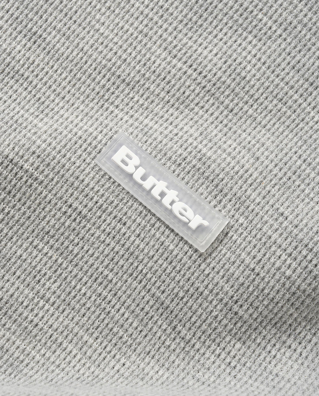 Butter Goods - Basic Waffle LS Shirt - Ash T-Shirts Butter Goods