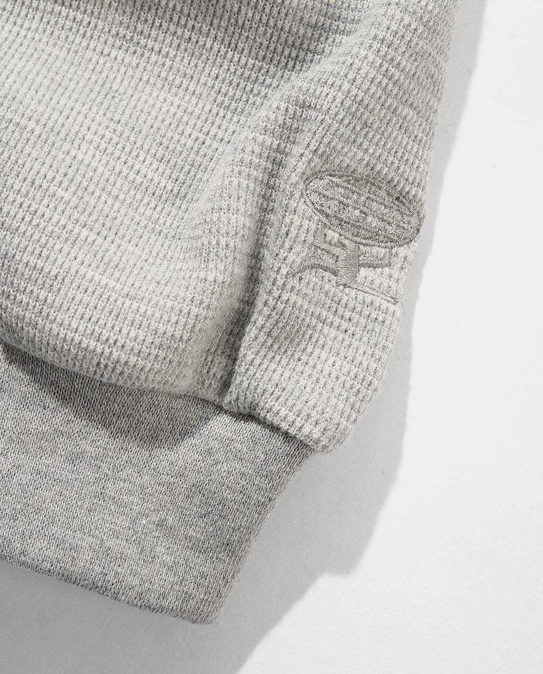 Butter Goods - Basic Waffle LS Shirt - Ash T-Shirts Butter Goods
