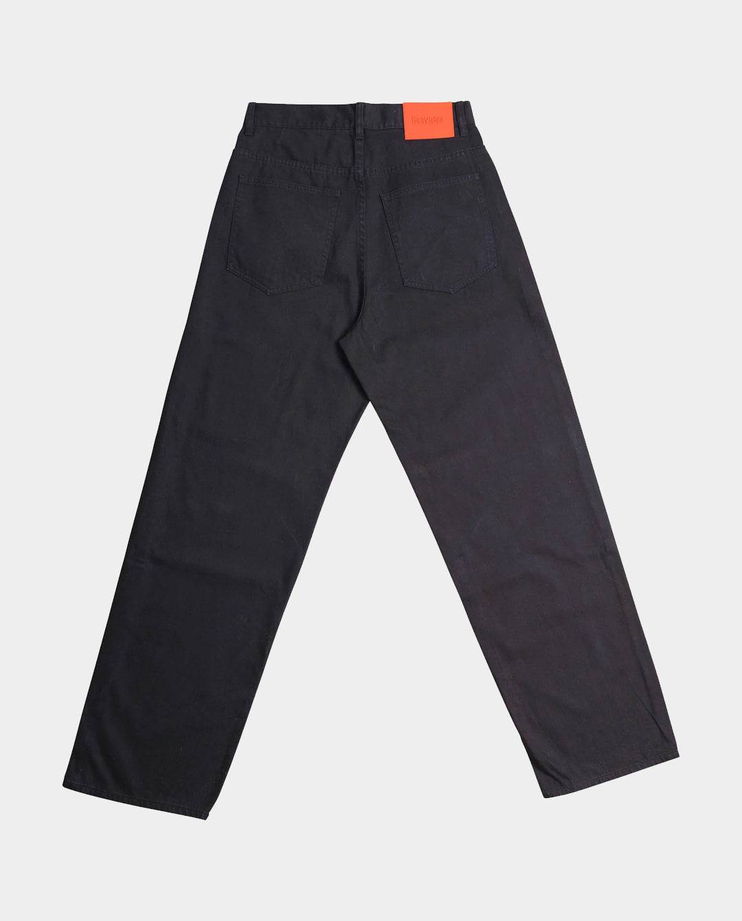 BeWider - Super Loose Jeans - Black/Black Stitching Pants BeWider