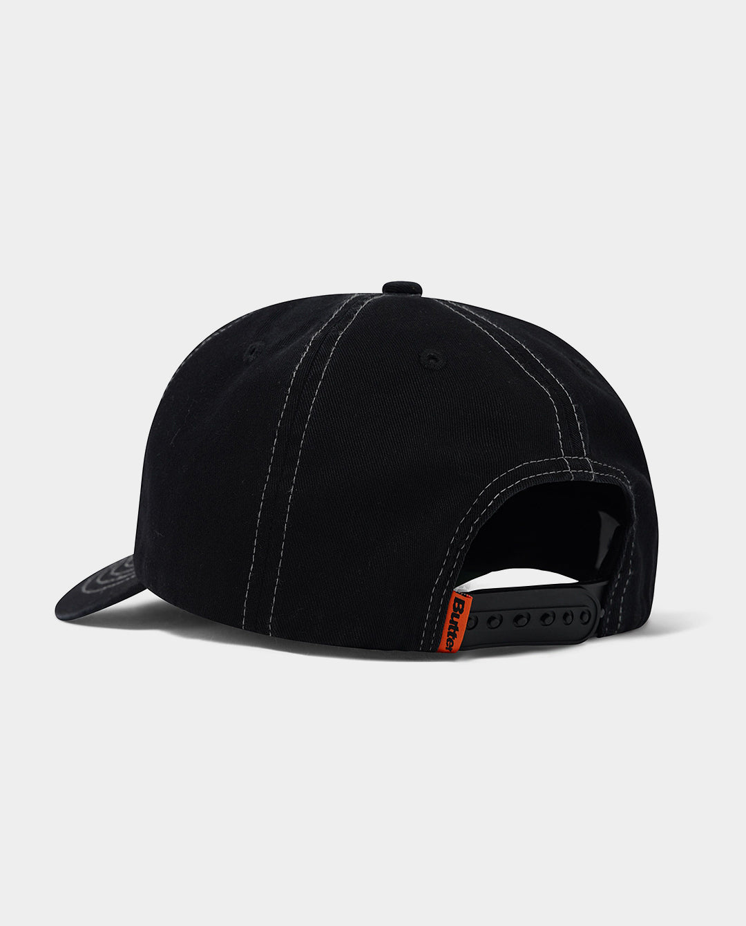 Butter Goods - Blotch 5 Panel Cap - Black Hats Butter Goods