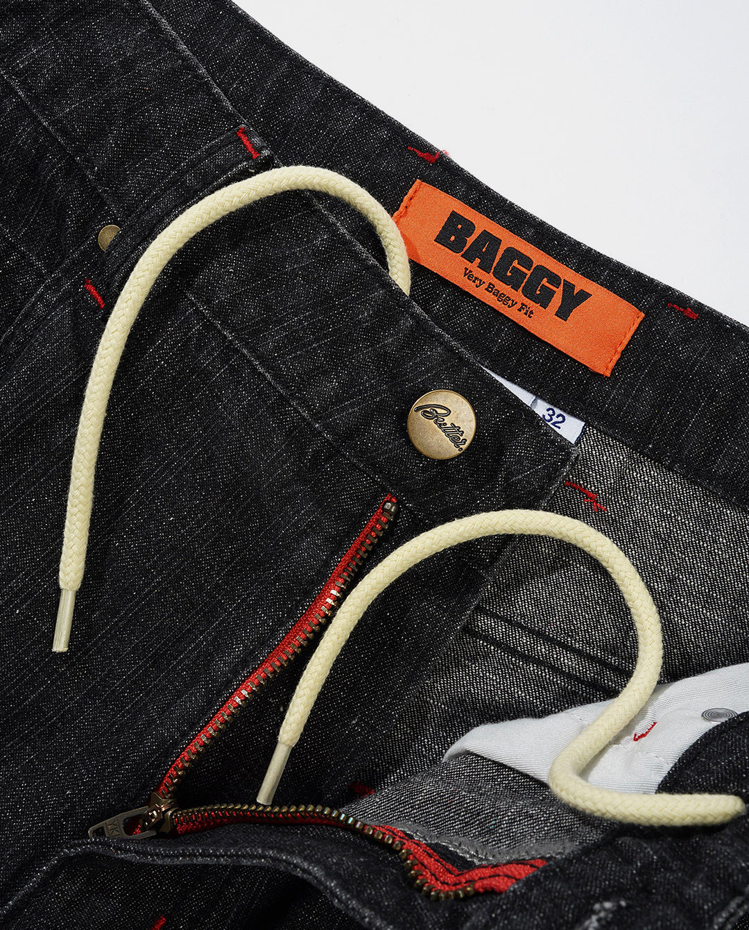 Butter Goods - Blotch Denim Jeans - Streaky Black Pants Butter Goods