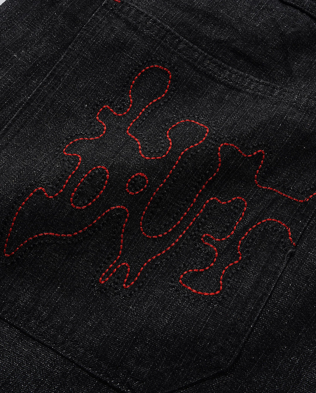 Butter Goods - Blotch Denim Jeans - Streaky Black Pants Butter Goods