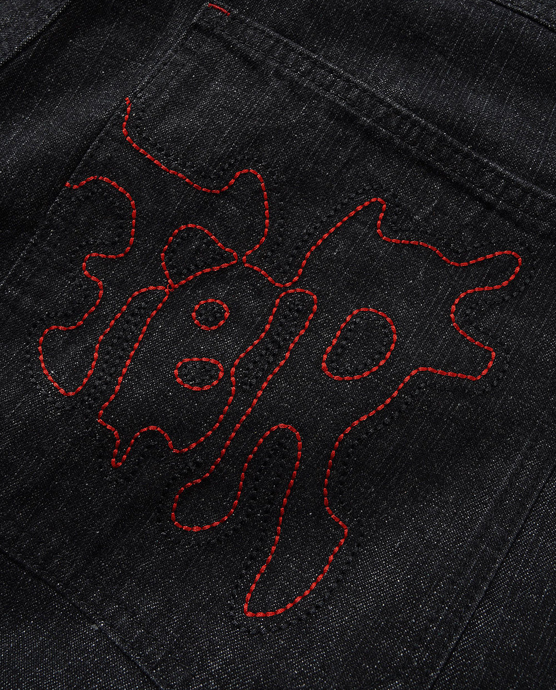 Butter Goods - Blotch Denim Jeans - Streaky Black Pants Butter Goods