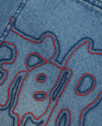 Butter Goods - Blotch Denim Jeans - Streaky Blue Pants Butter Goods