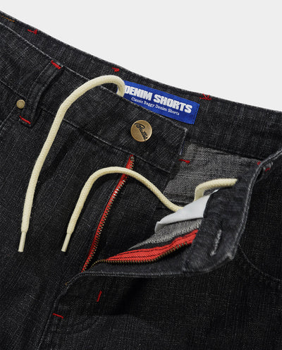 Butter Goods - Blotch Denim Shorts - Streaky Black Shorts Butter Goods