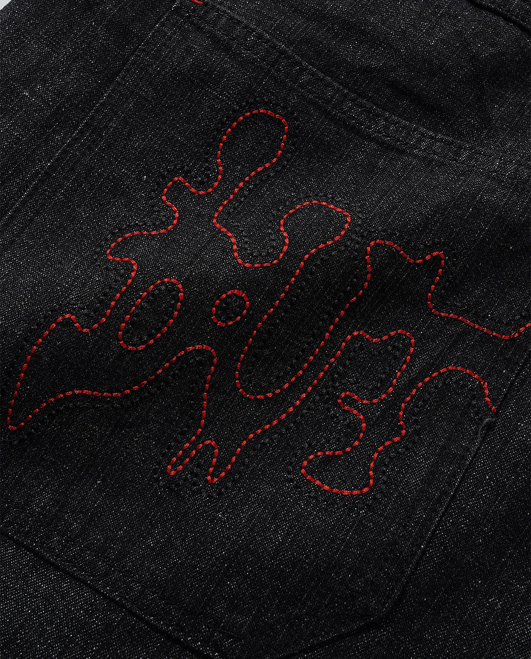 Butter Goods - Blotch Denim Shorts - Streaky Black Shorts Butter Goods