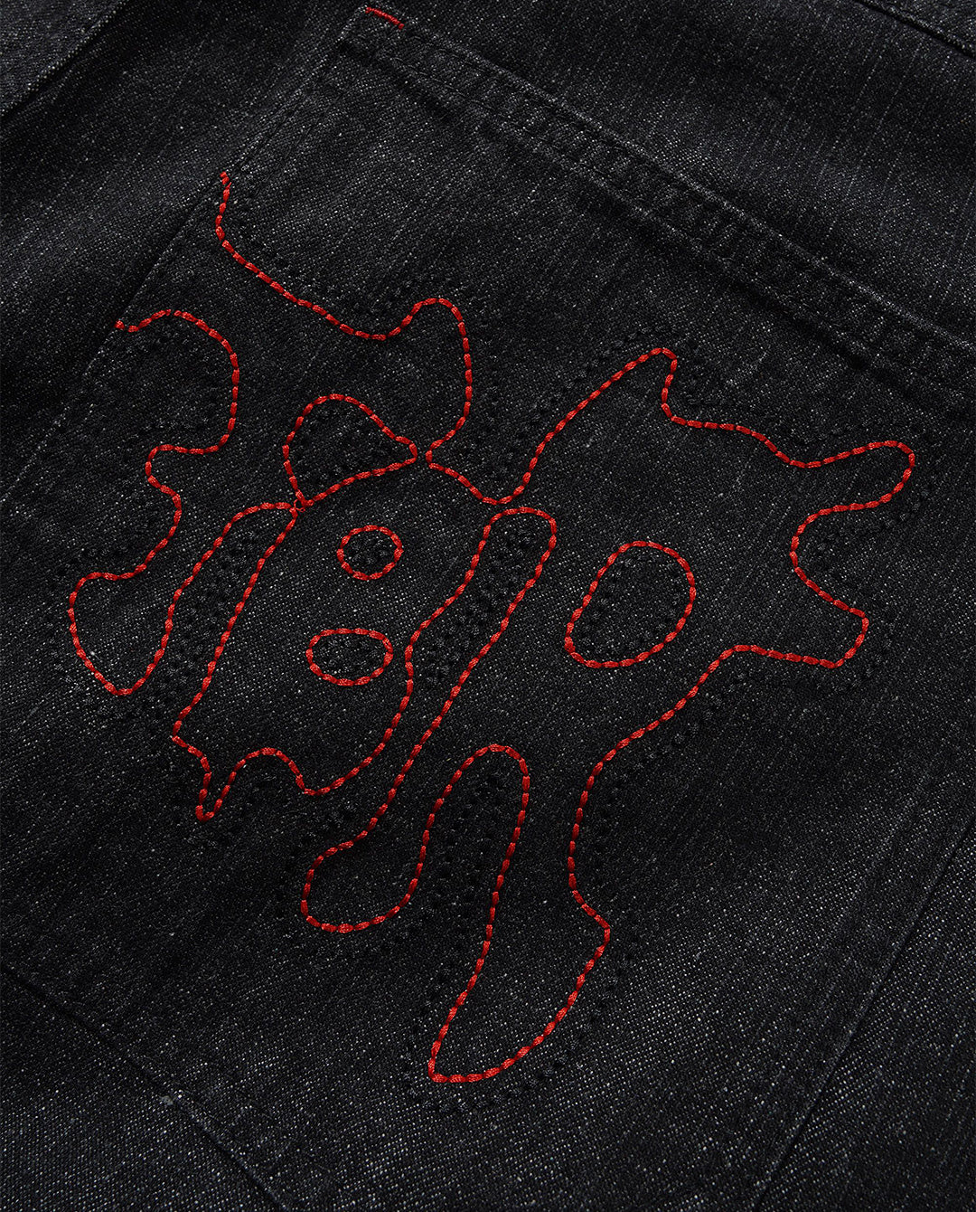 Butter Goods - Blotch Denim Shorts - Streaky Black Shorts Butter Goods