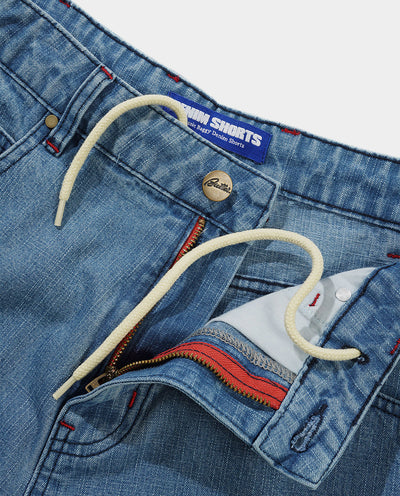 Butter Goods - Blotch Denim Shorts - Streaky Blue Shorts Butter Goods
