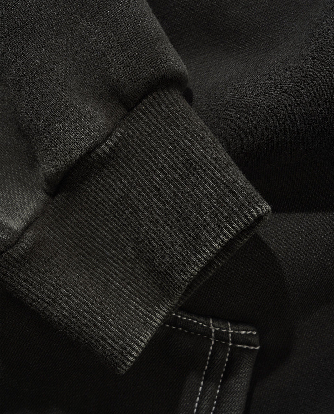 Butter Goods - Blotch Zip-Thru Hoodie - Washed Black Hoodies Butter Goods