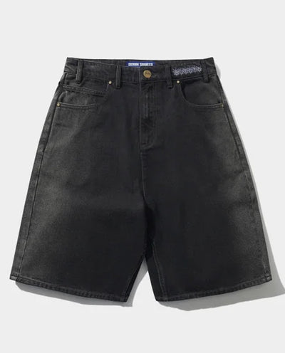 Butter Goods - Bronco Denim Shorts - Washed Black Shorts Butter Goods
