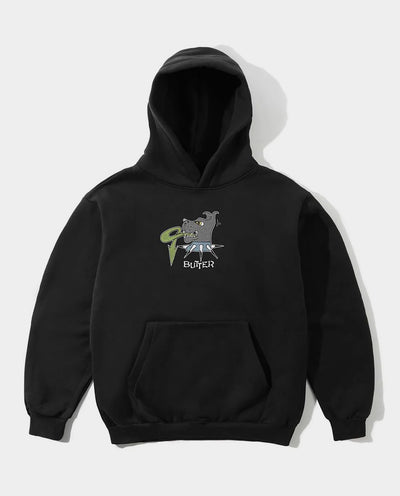Butter Goods - Canine Pullover Hood - Black Hoodies Butter Goods
