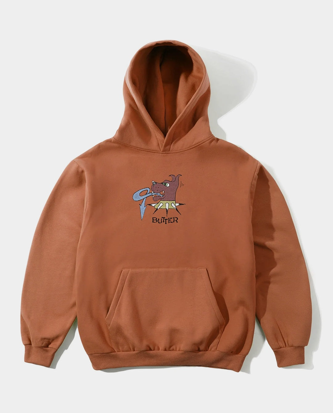 Butter Goods - Canine Pullover Hood - Rust Hoodies Butter Goods